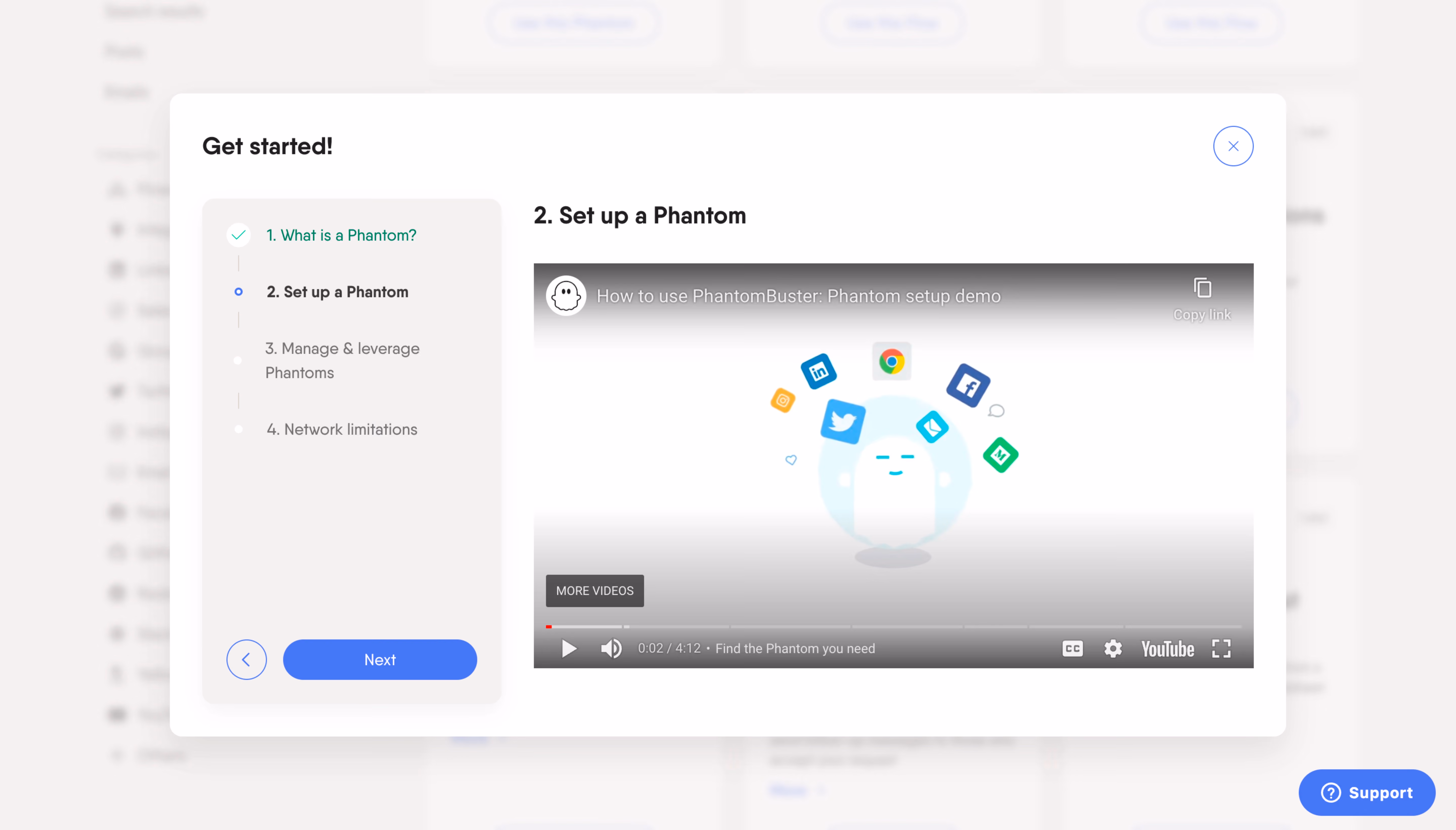 Phantombuster User Onboarding