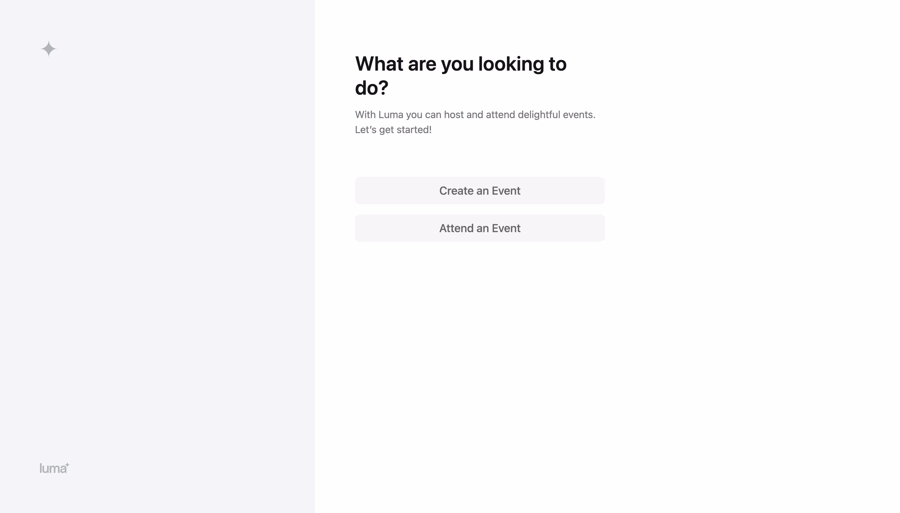 Luma User Onboarding