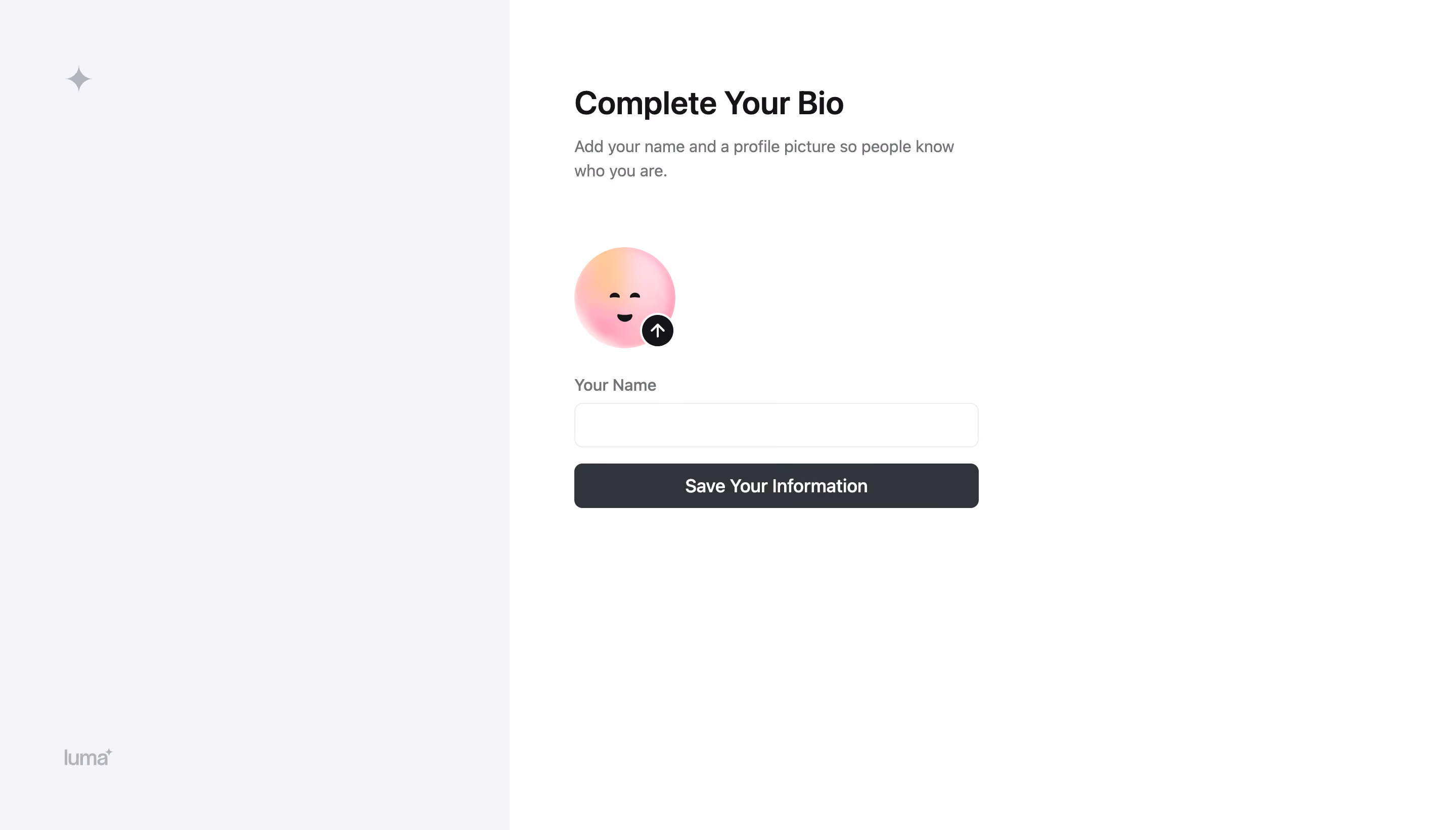 Luma Account Setup