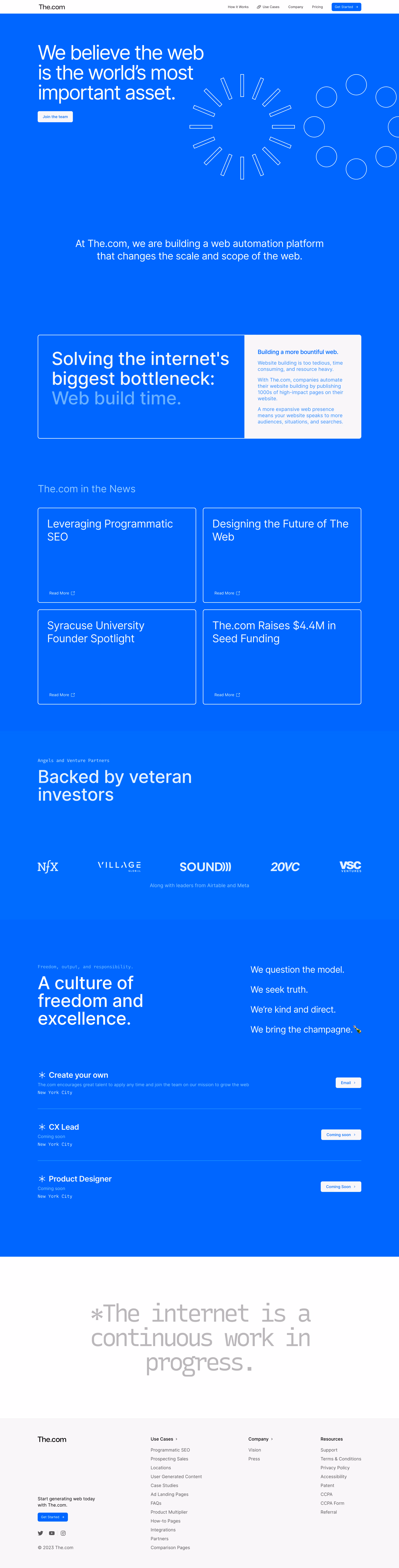 The.com About Page