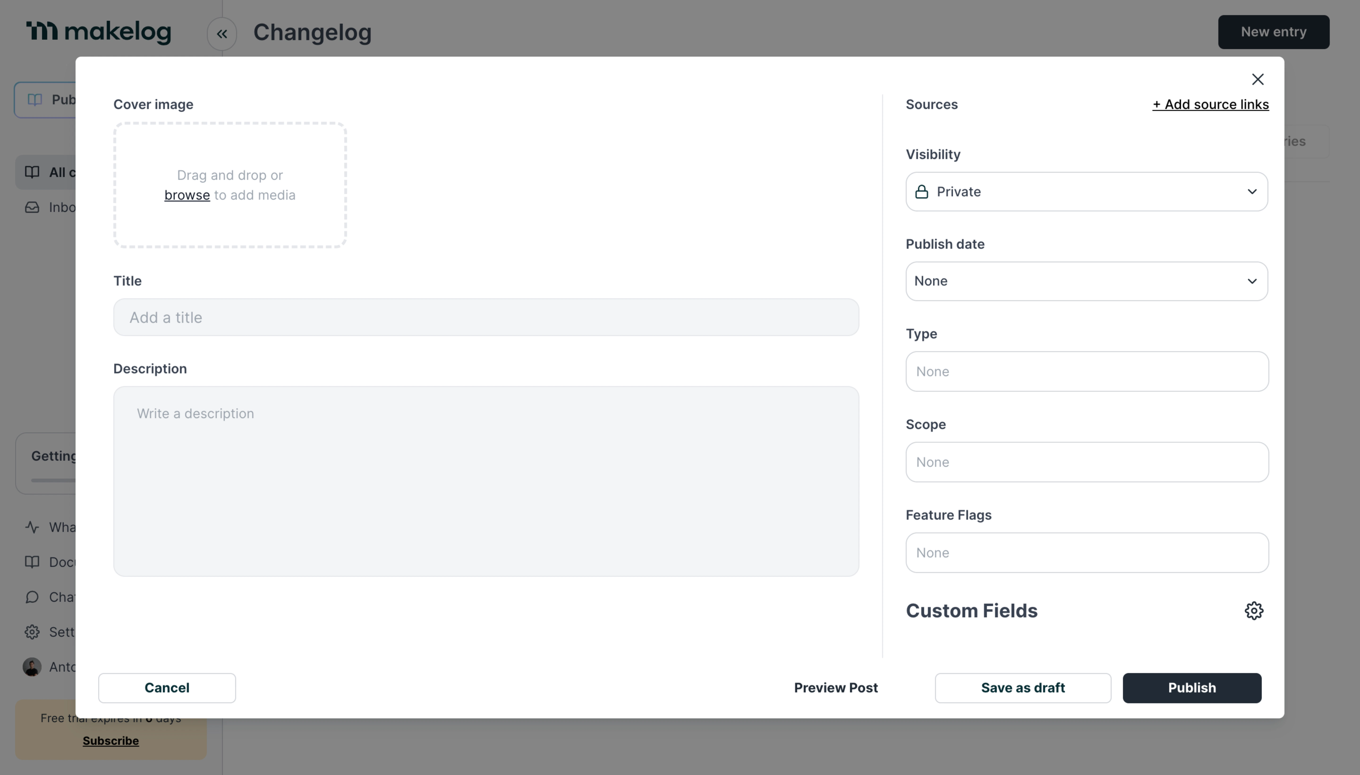 Makelog Create A Changelog Entry