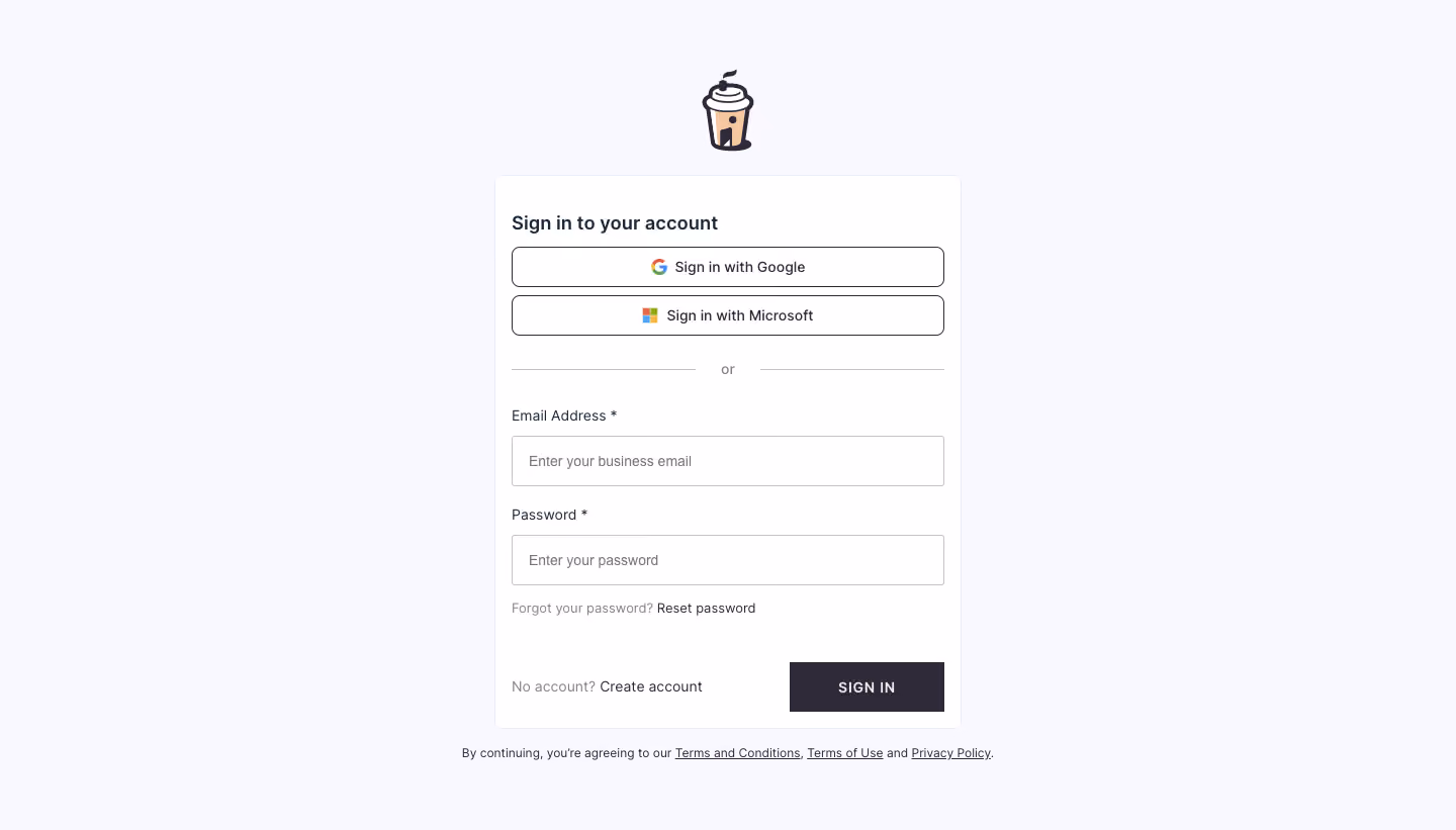 Café Login