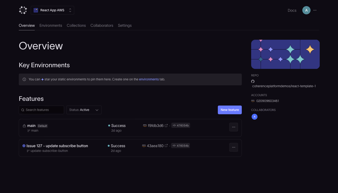 Coherence Dashboard