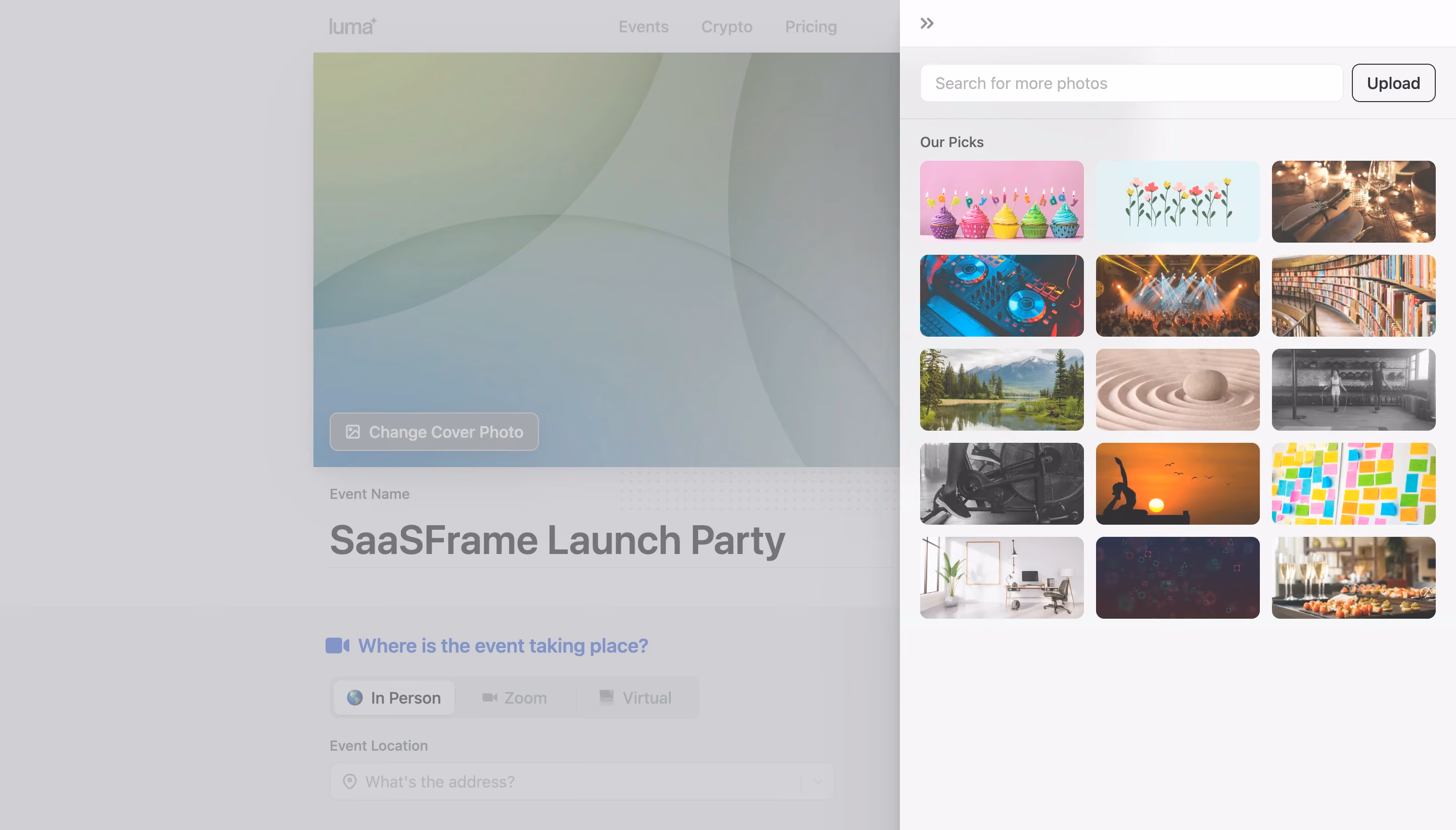 Luma Create An Event