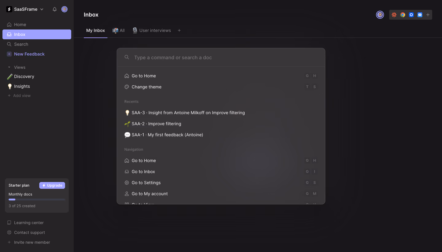 Cycle Search Modal