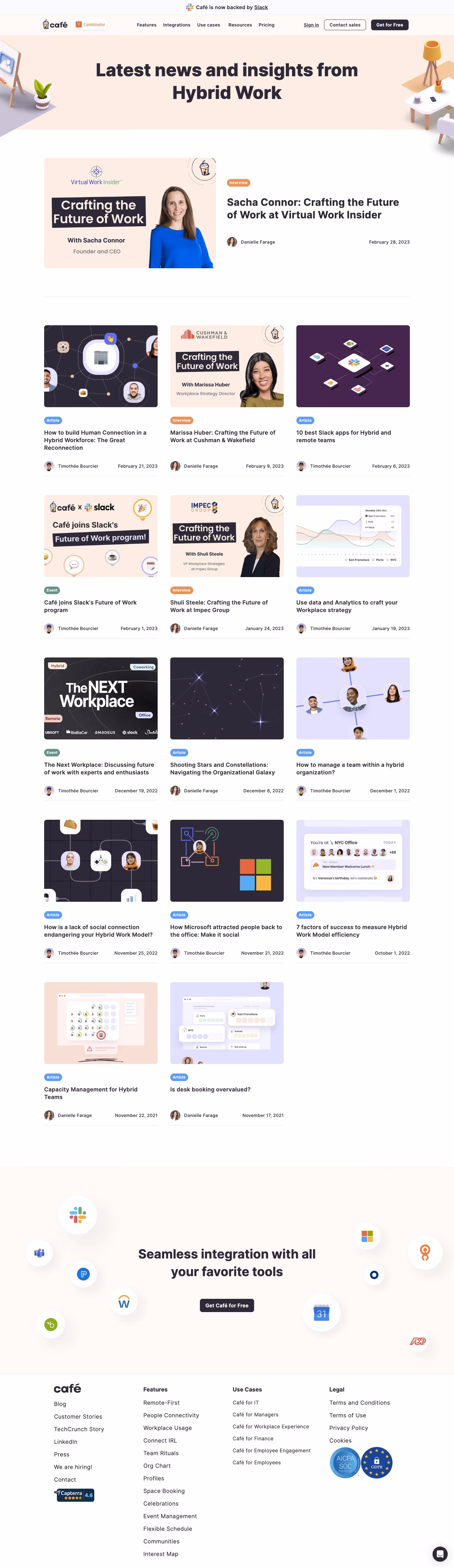 Café Blog Feed