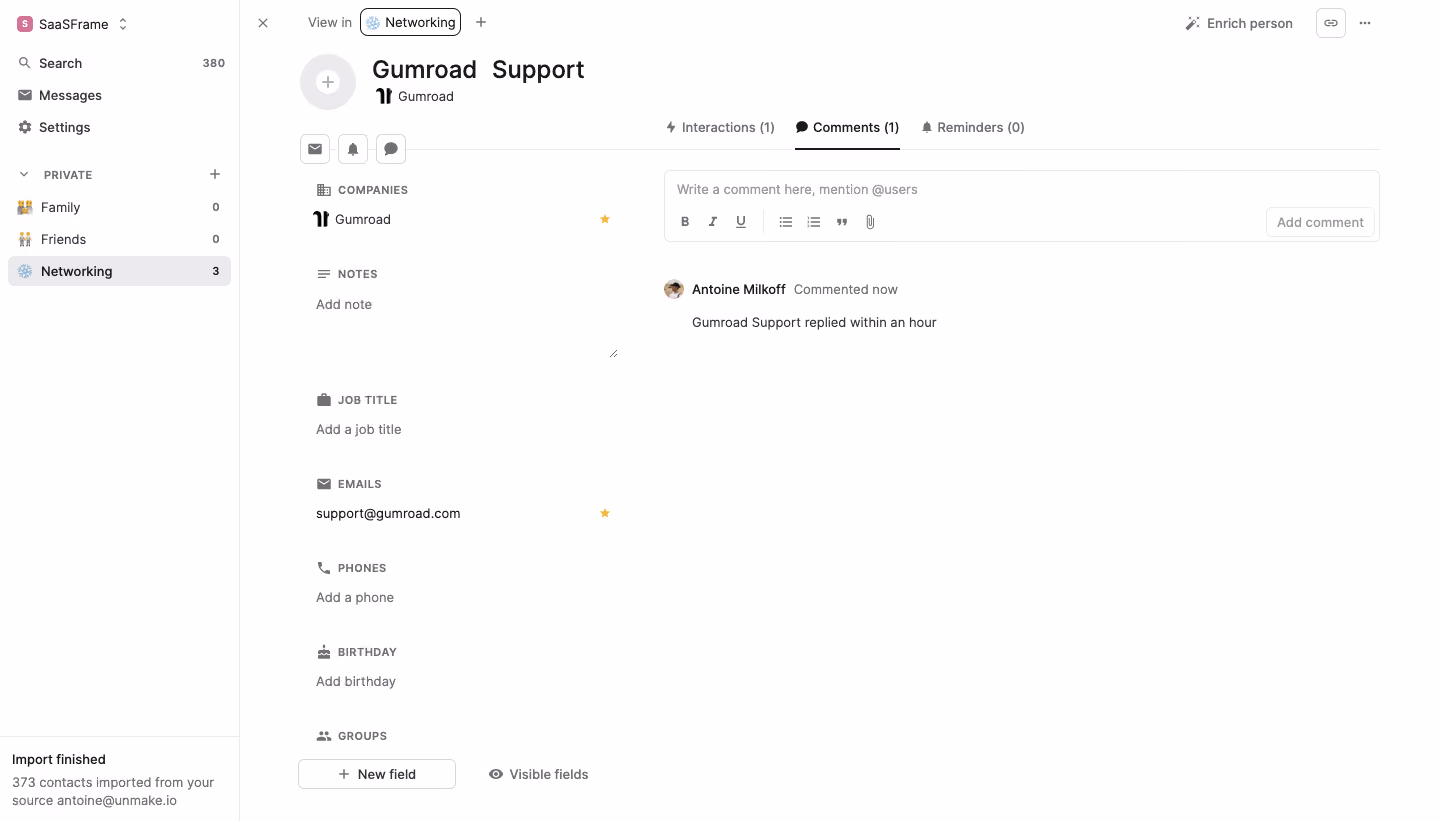 Folk Comments List