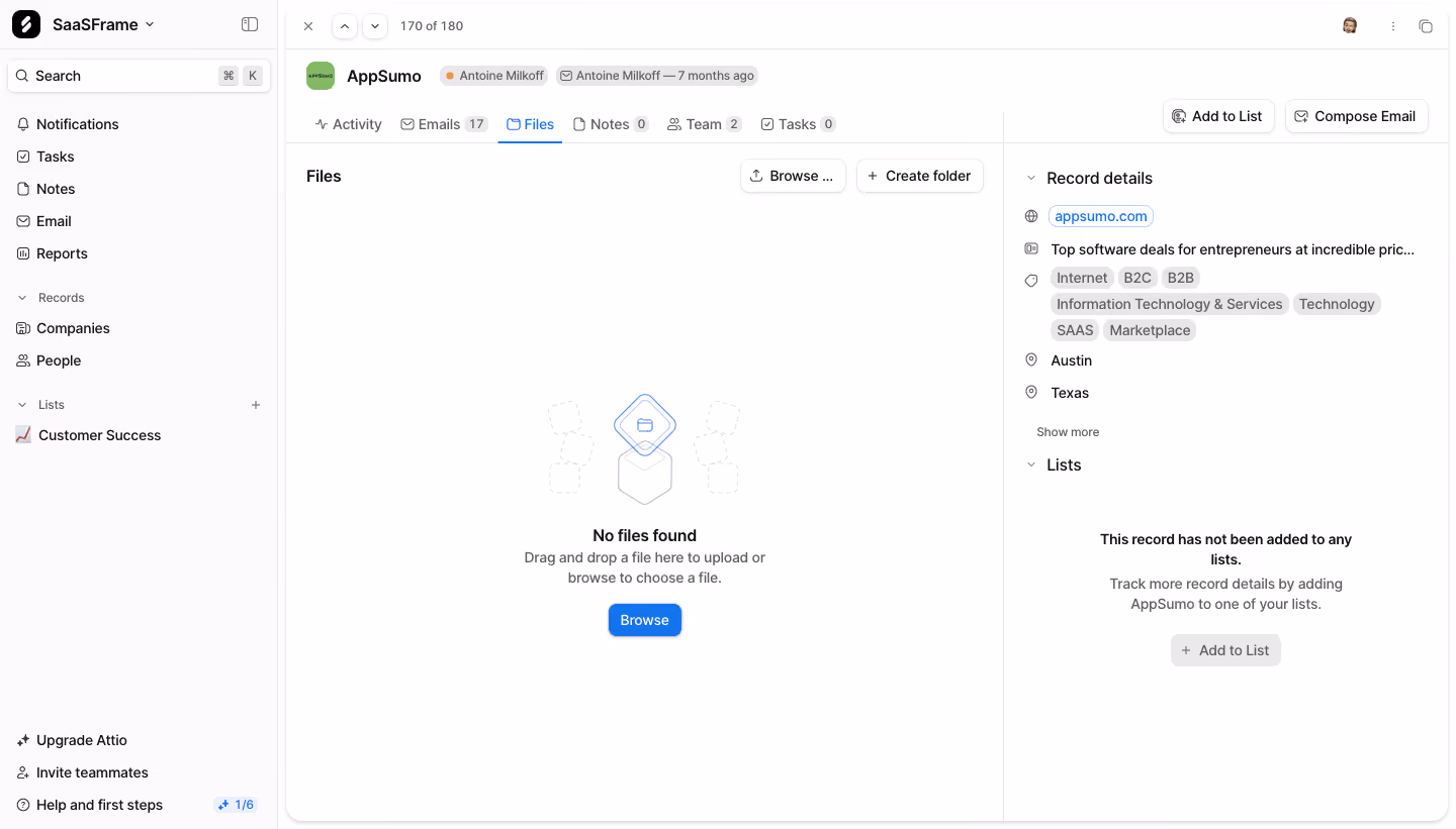 Attio Company Files
