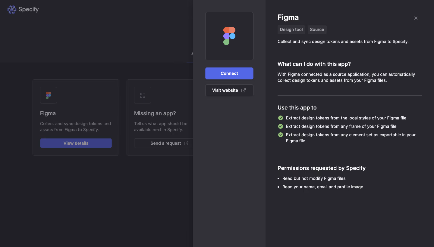 Specify Source app details