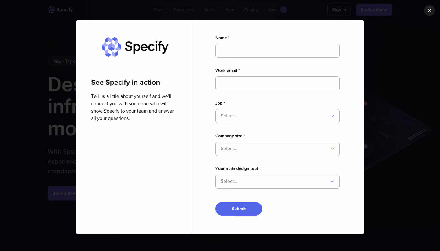Specify Demo Request
