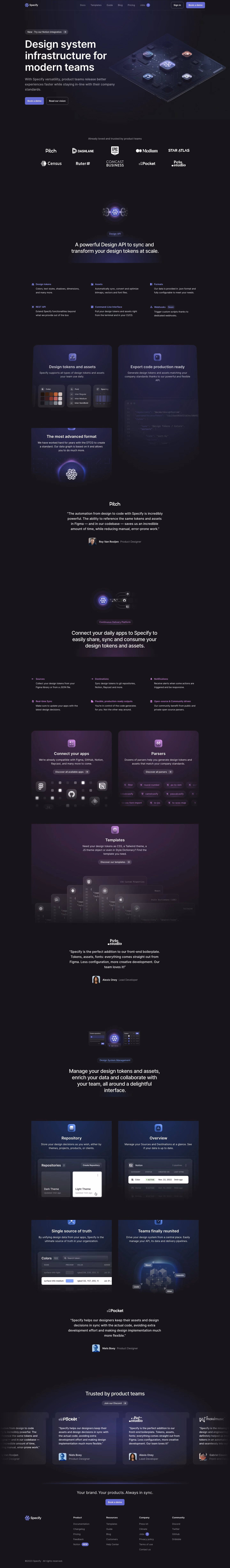 Specify Landing Page