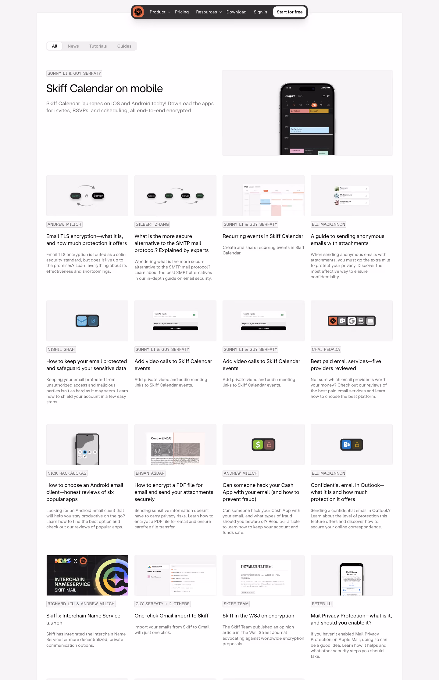 Skiff Blog Feed