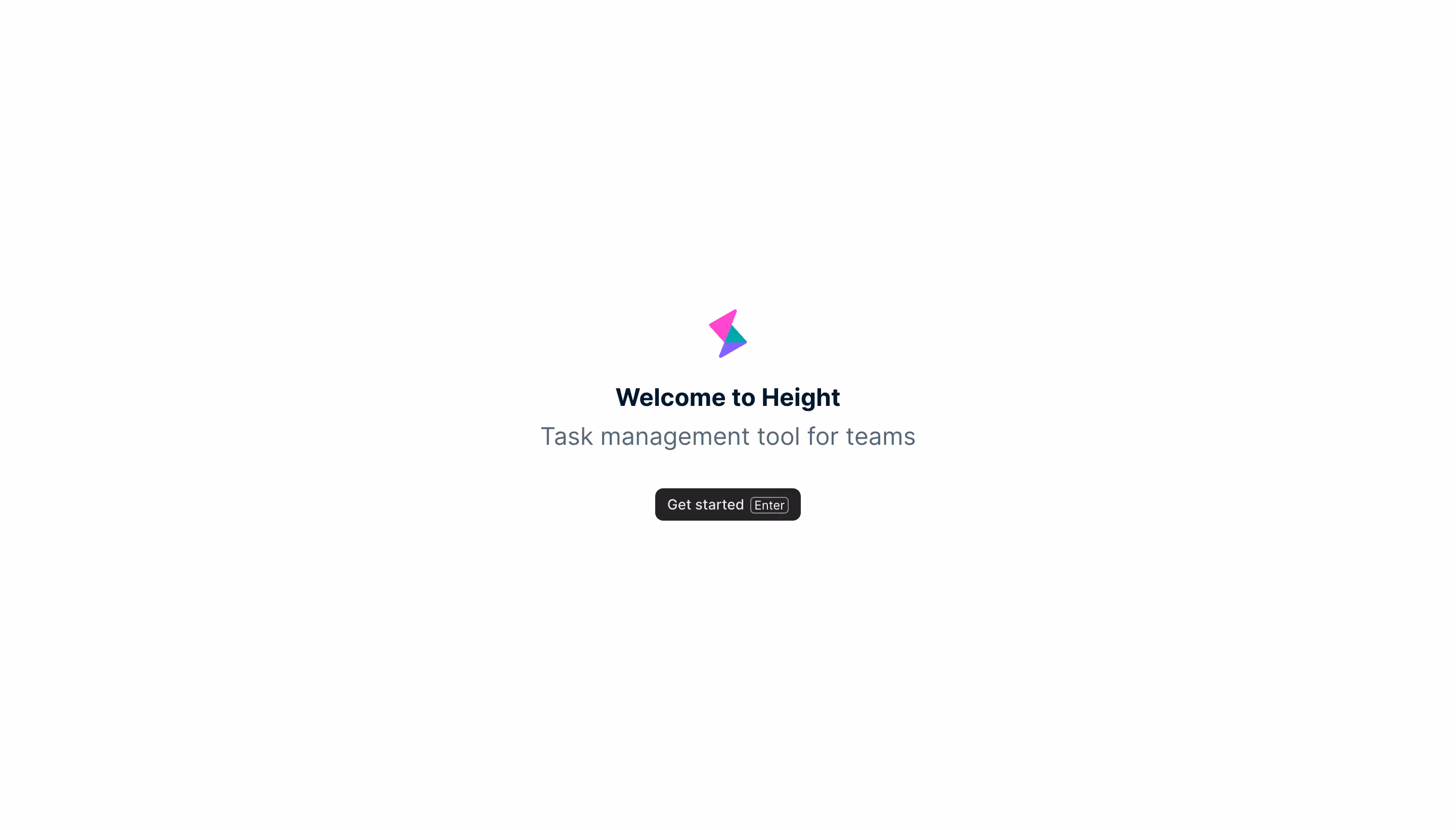 Height Welcome Screen