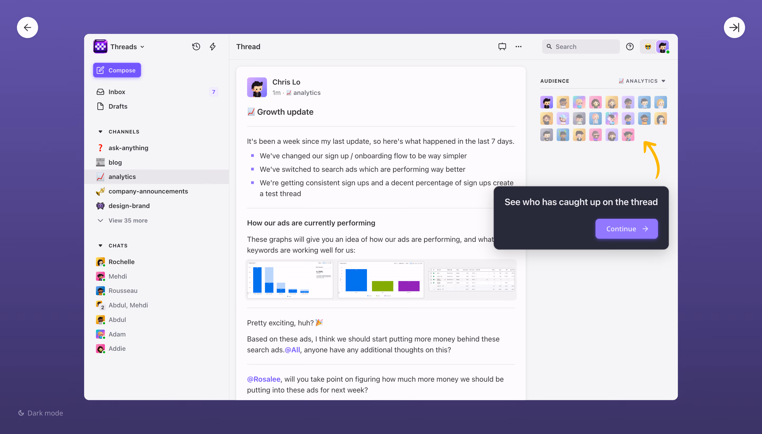 Threads Product Tour