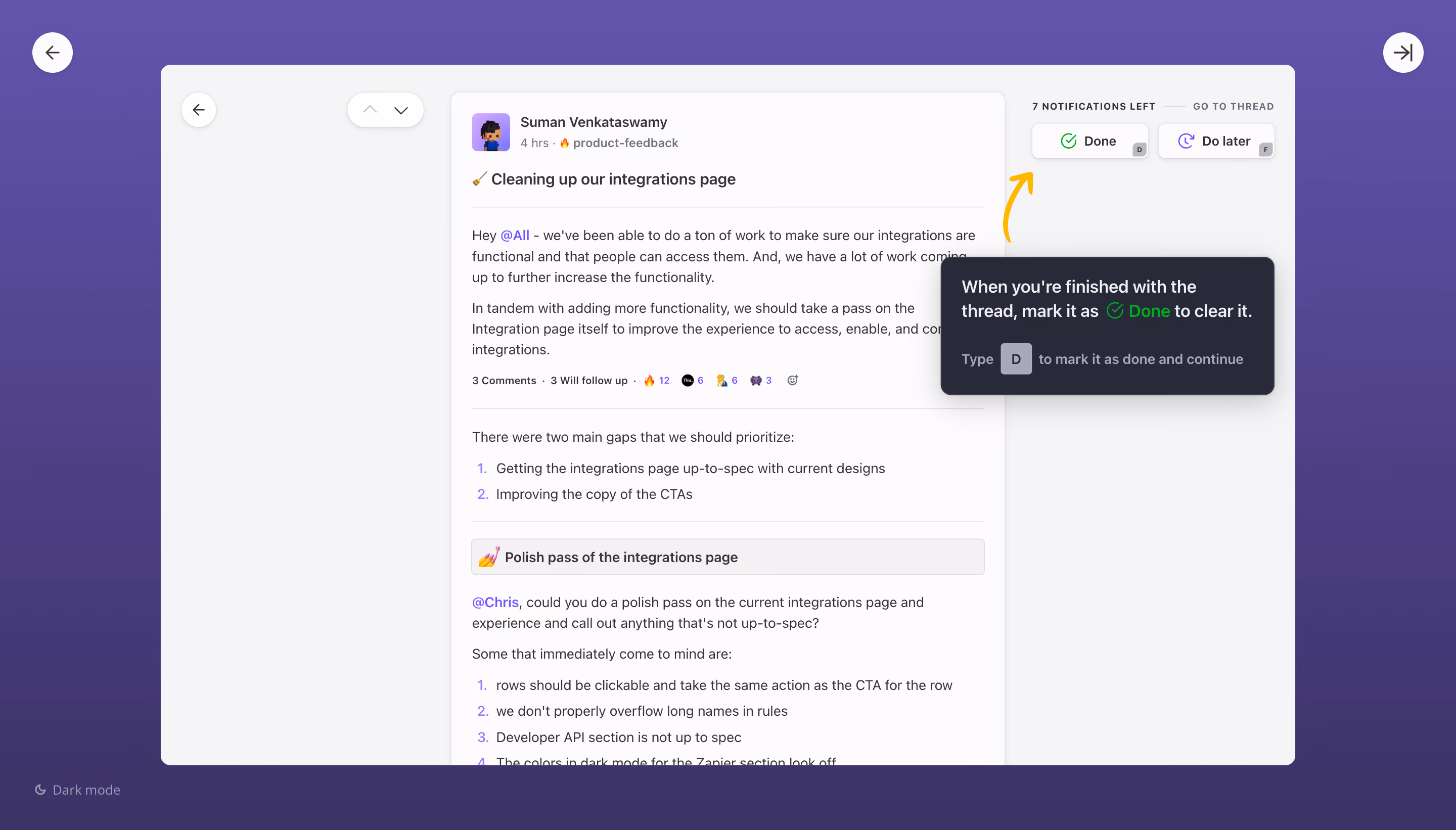 Threads Product Tour