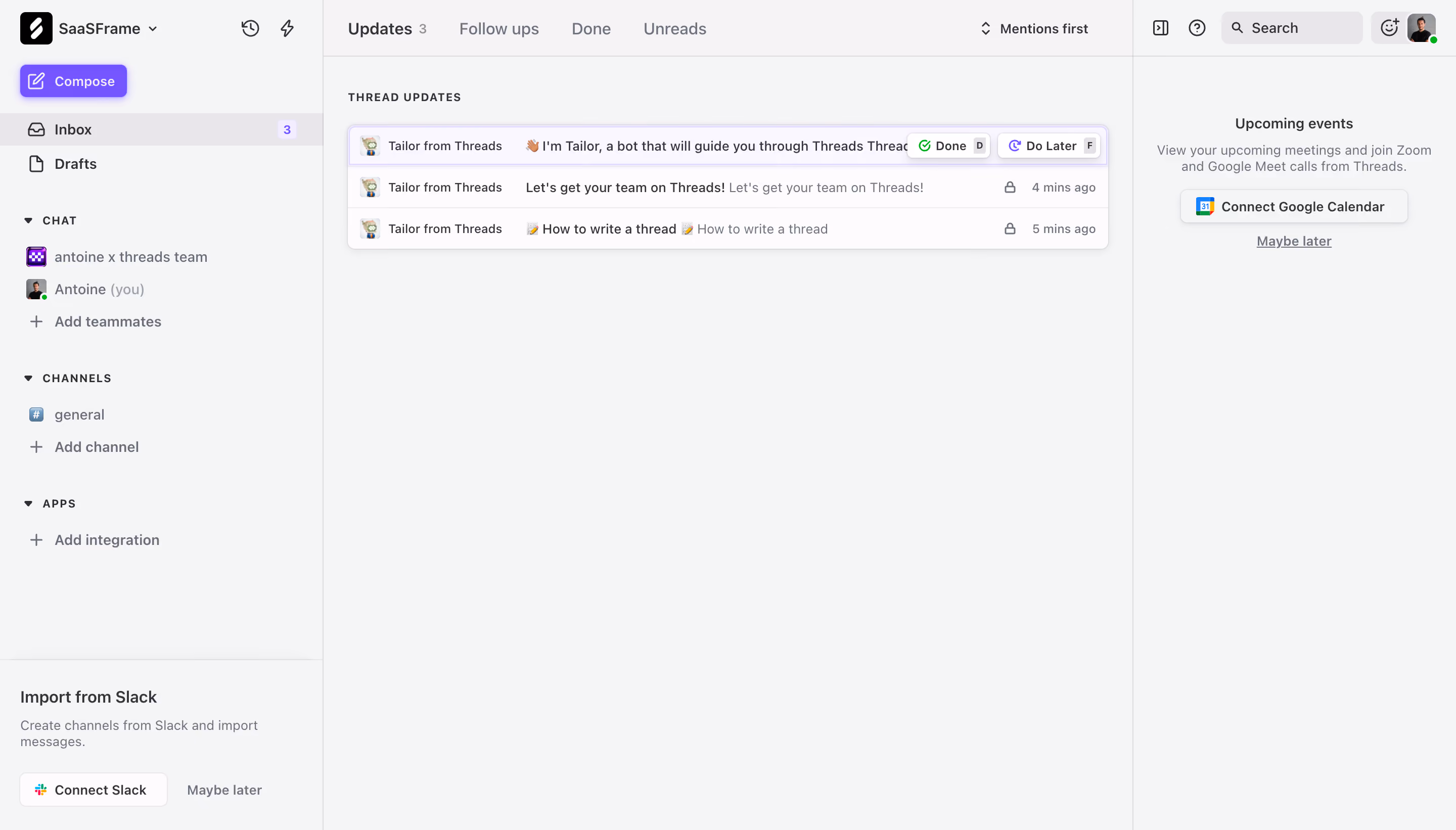 Threads Inbox