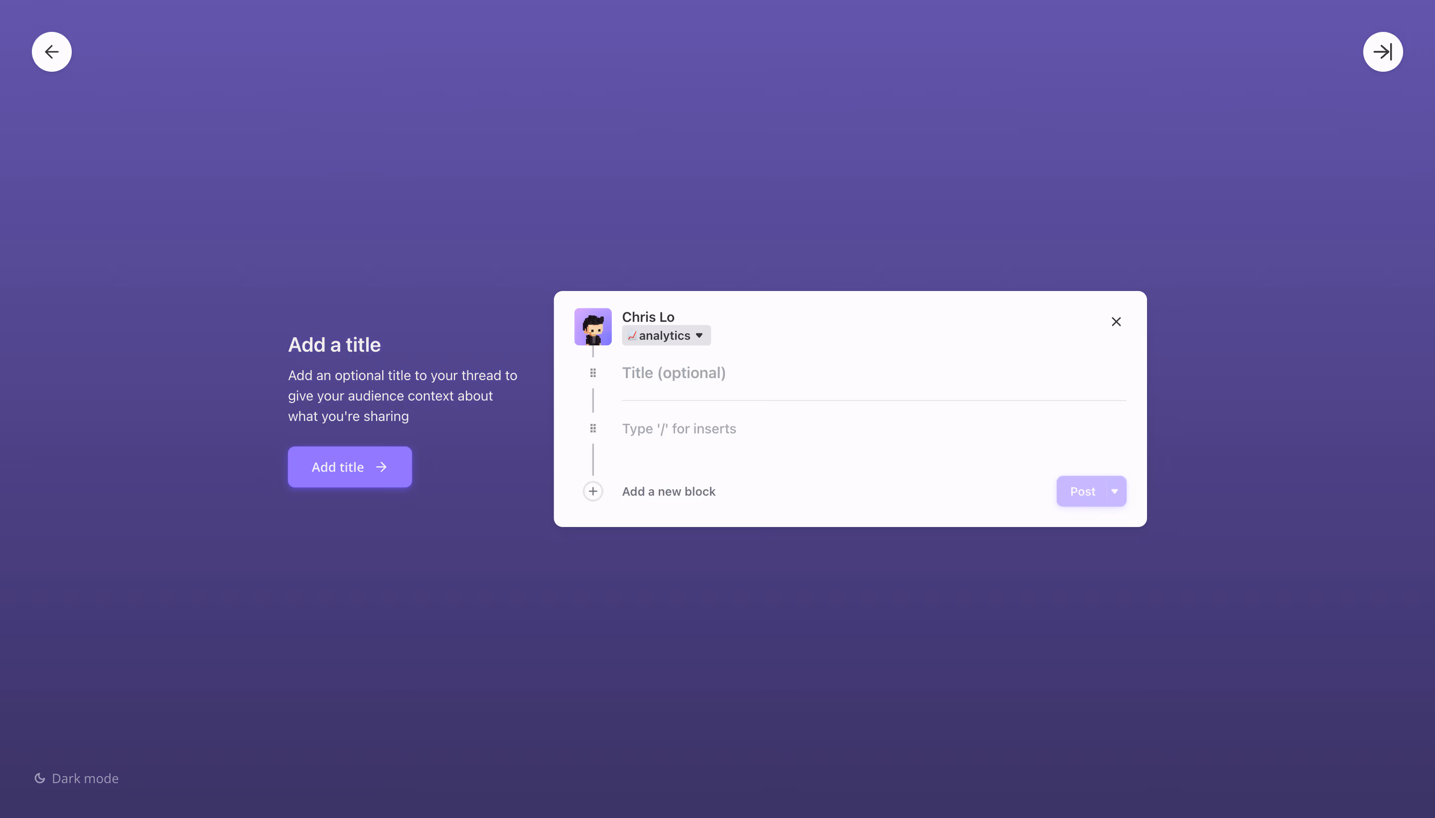 Threads Product Tour