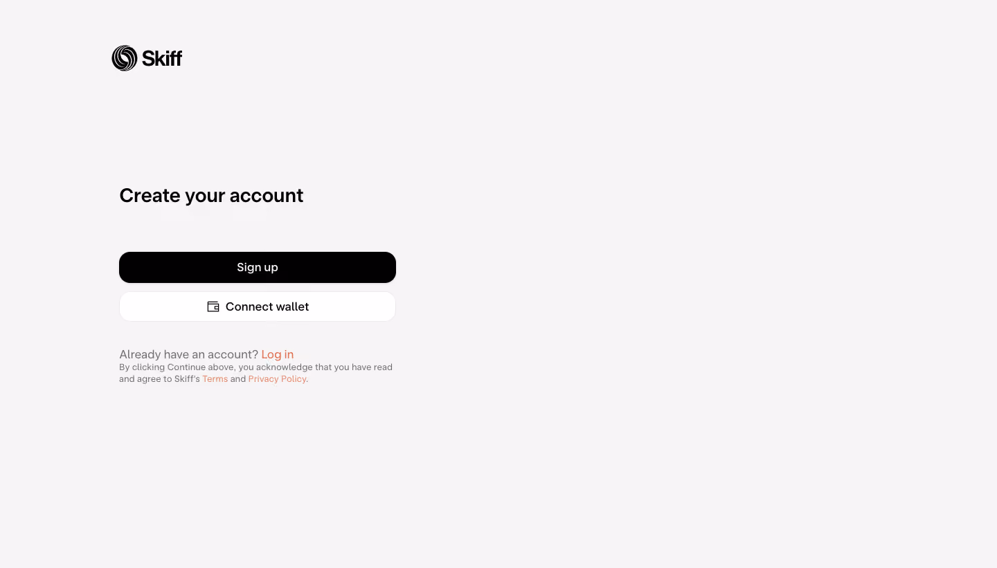 Skiff Signup