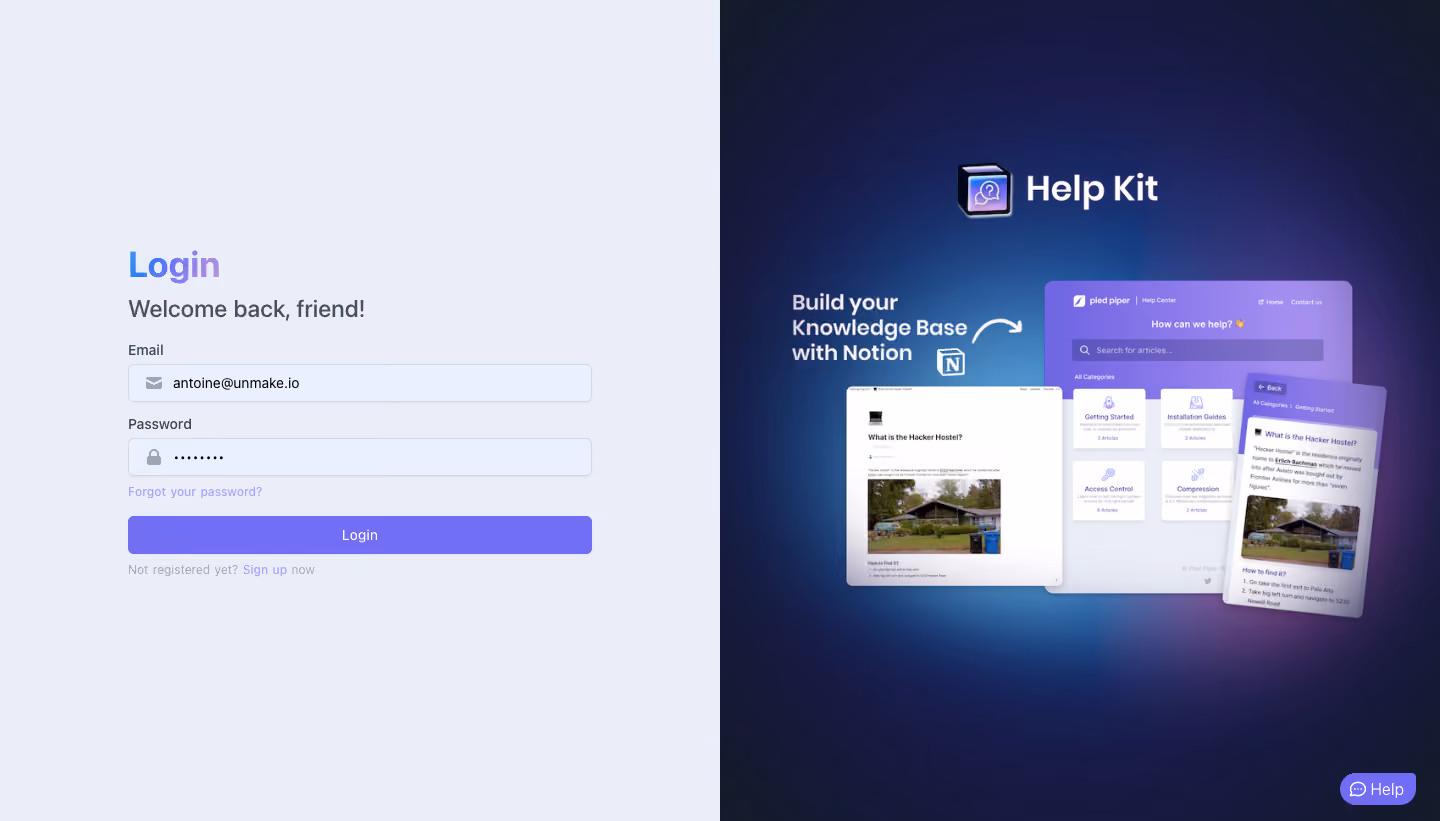 Help Kit Login
