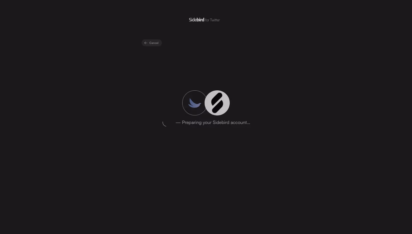 Sidebird Loading Screen