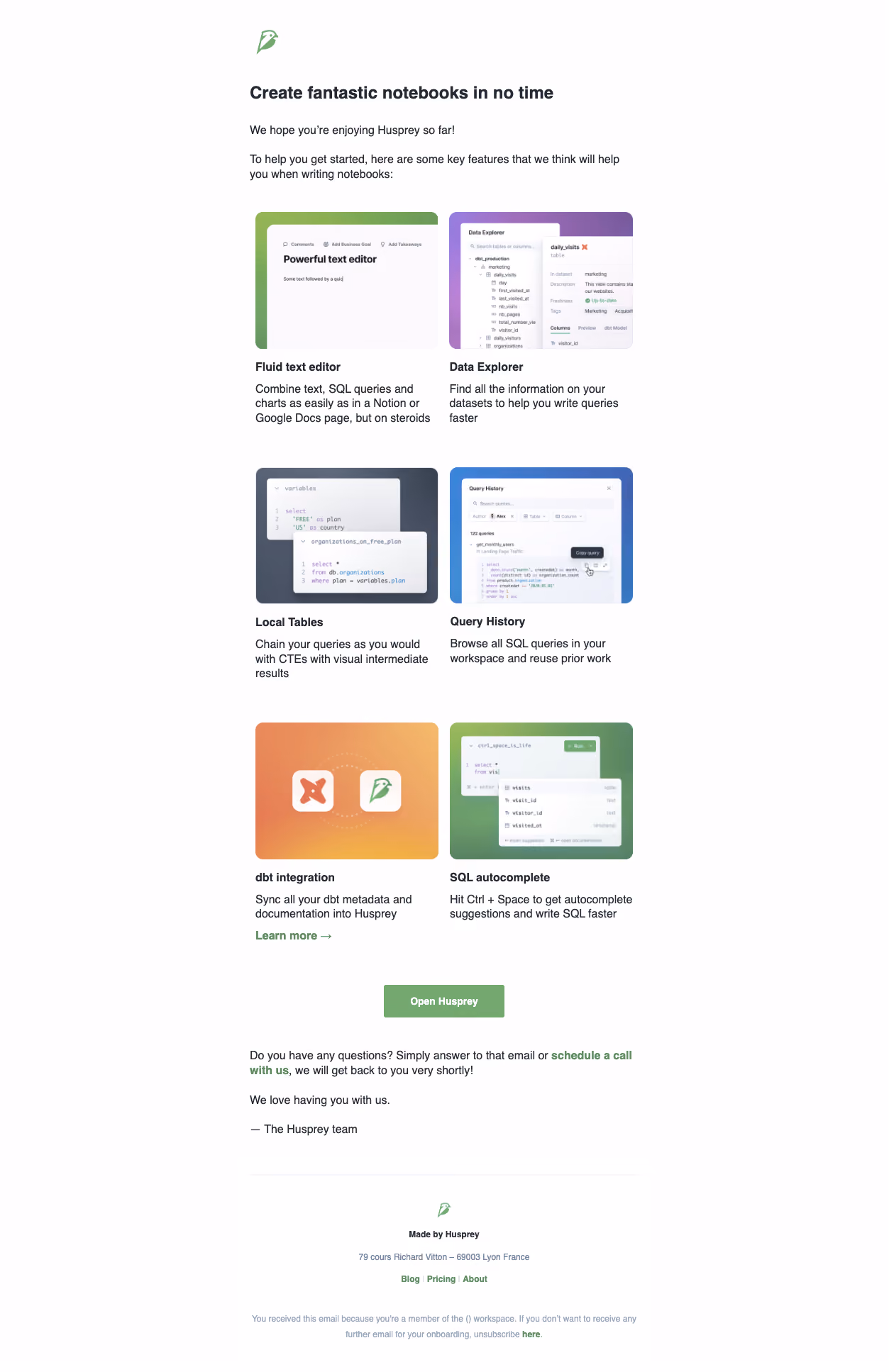 Huspray Onboarding Email Flow
