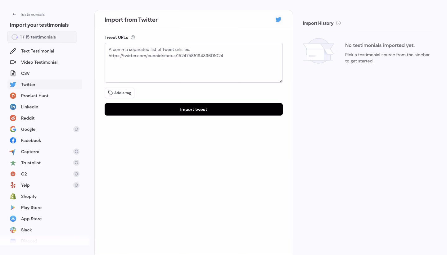 Senja Import From Twitter