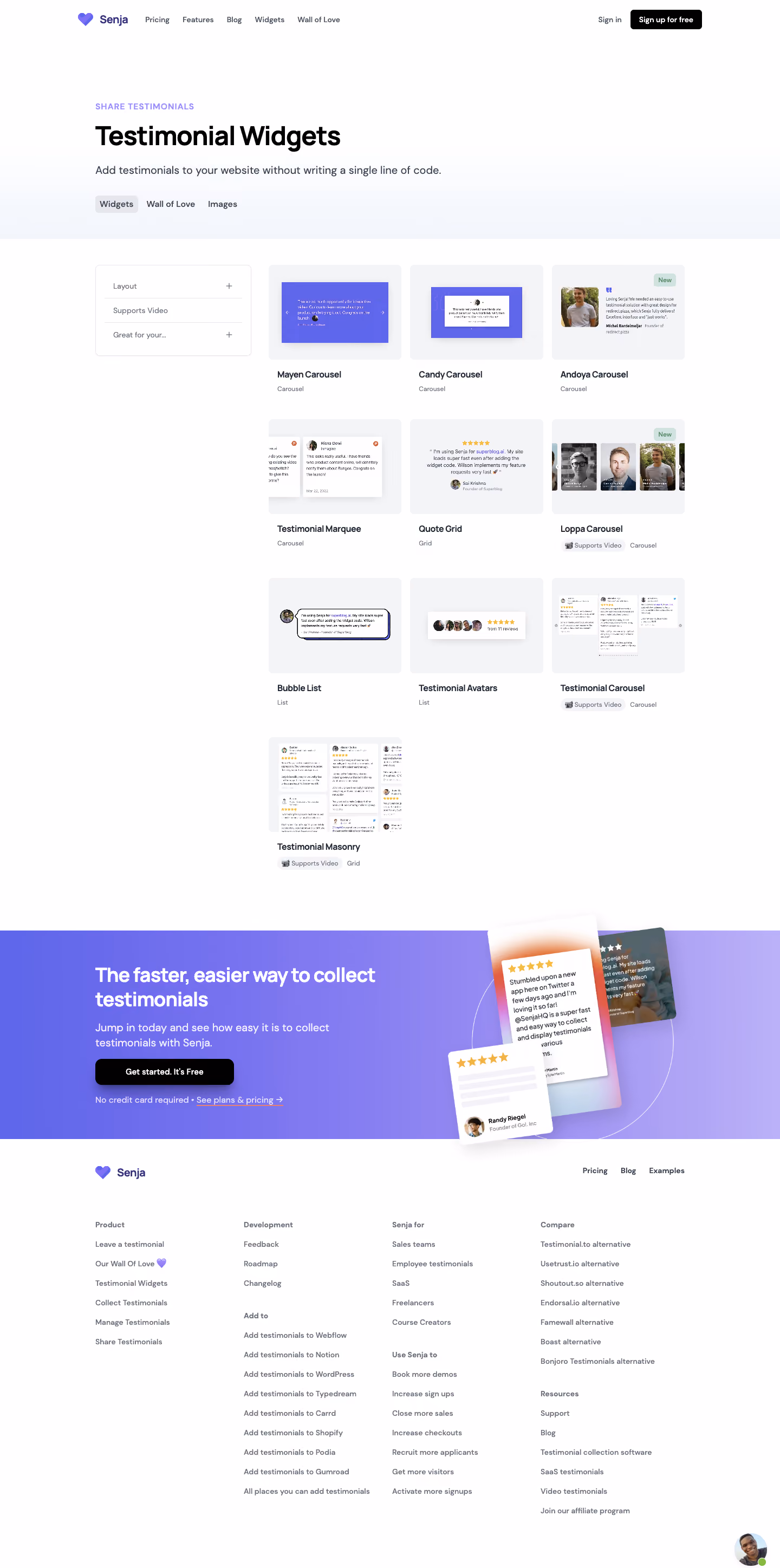 Senja Templates Library