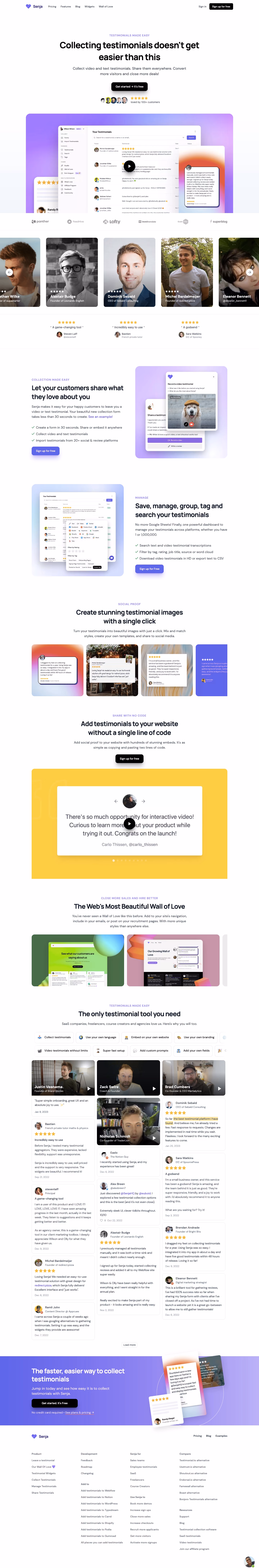Senja Landing Page