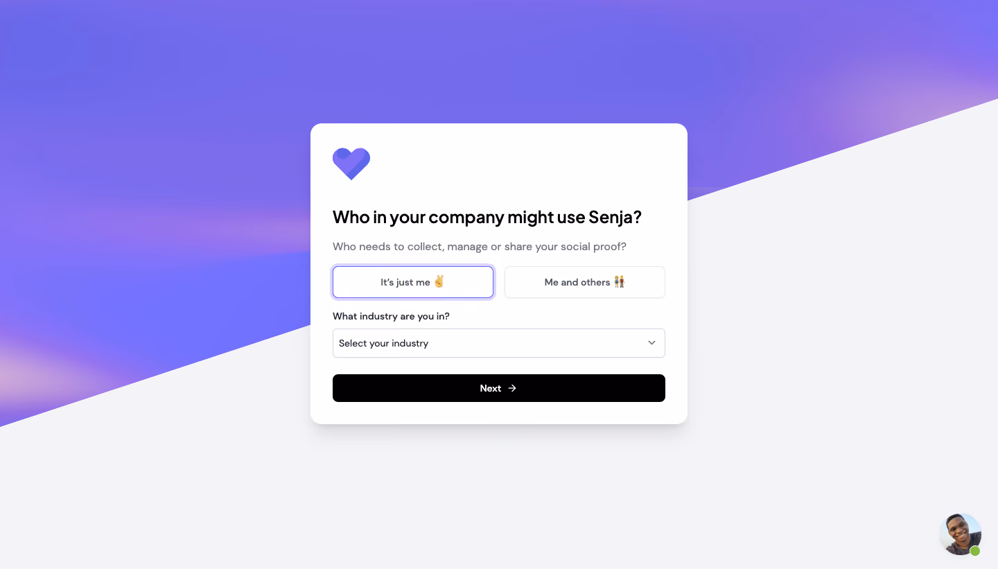 Senja Account Setup