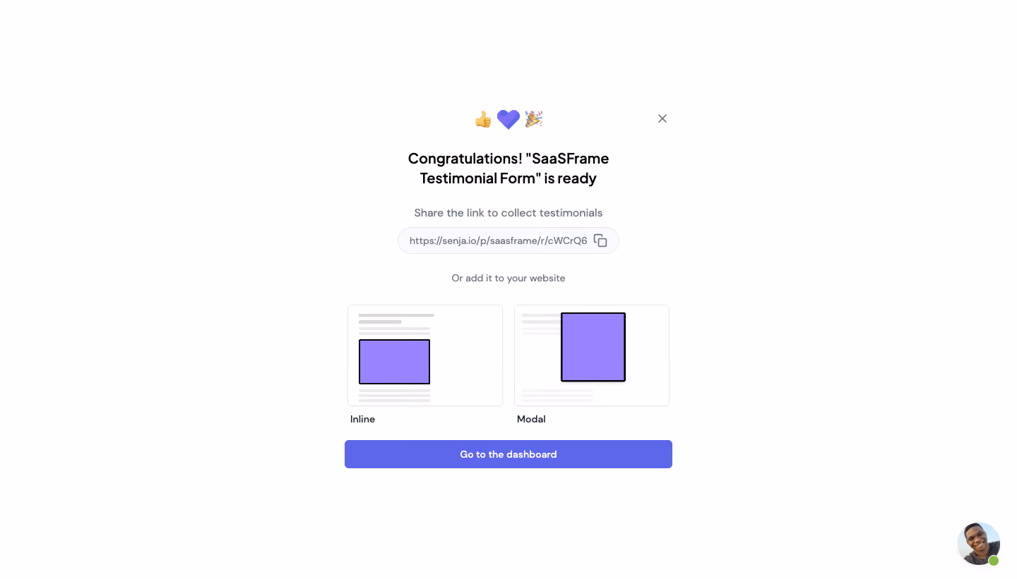 Senja User Onboarding