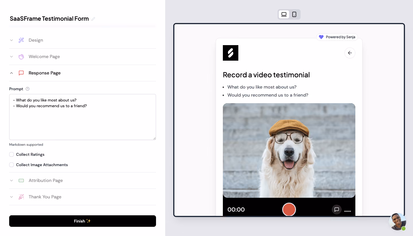 Senja User Onboarding