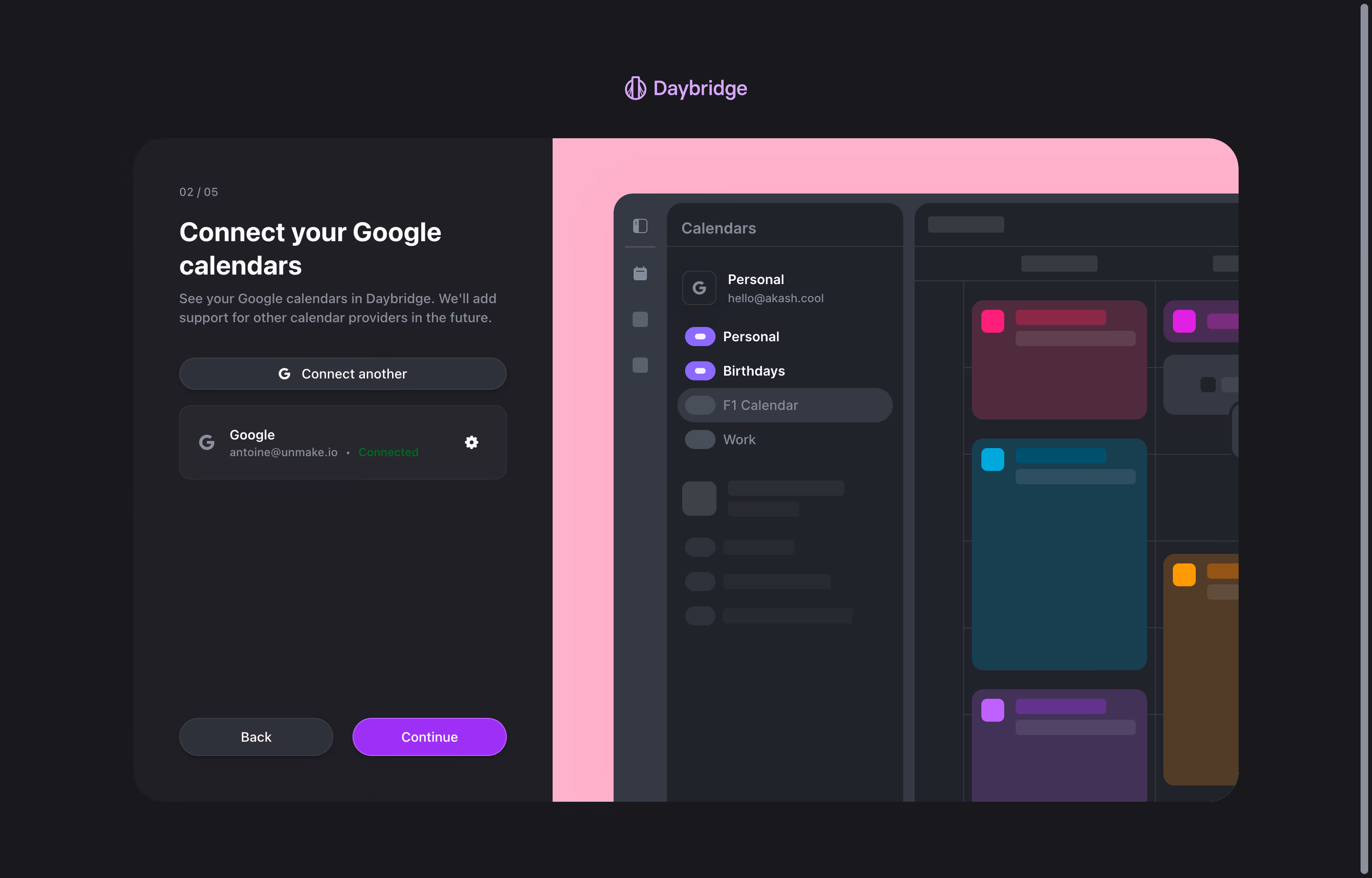 Daybridge User Onboarding