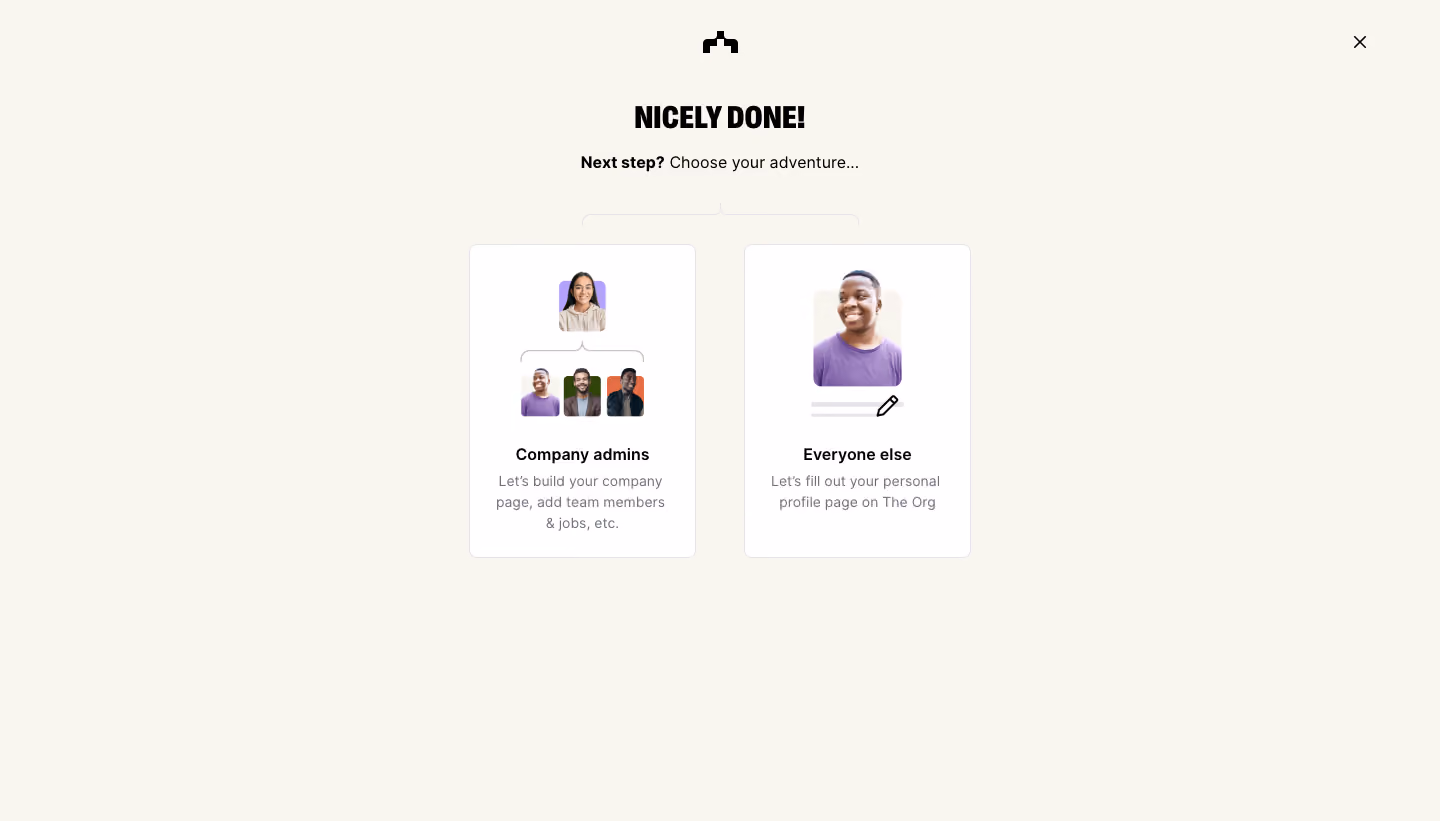 The Org User Onboarding