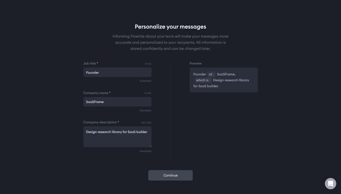 Flowrite Account Setup