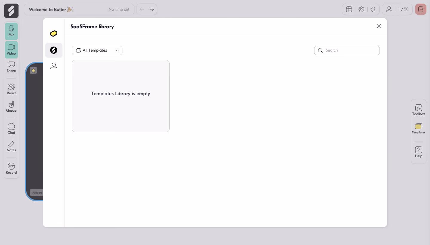 Butter Empty Template Library