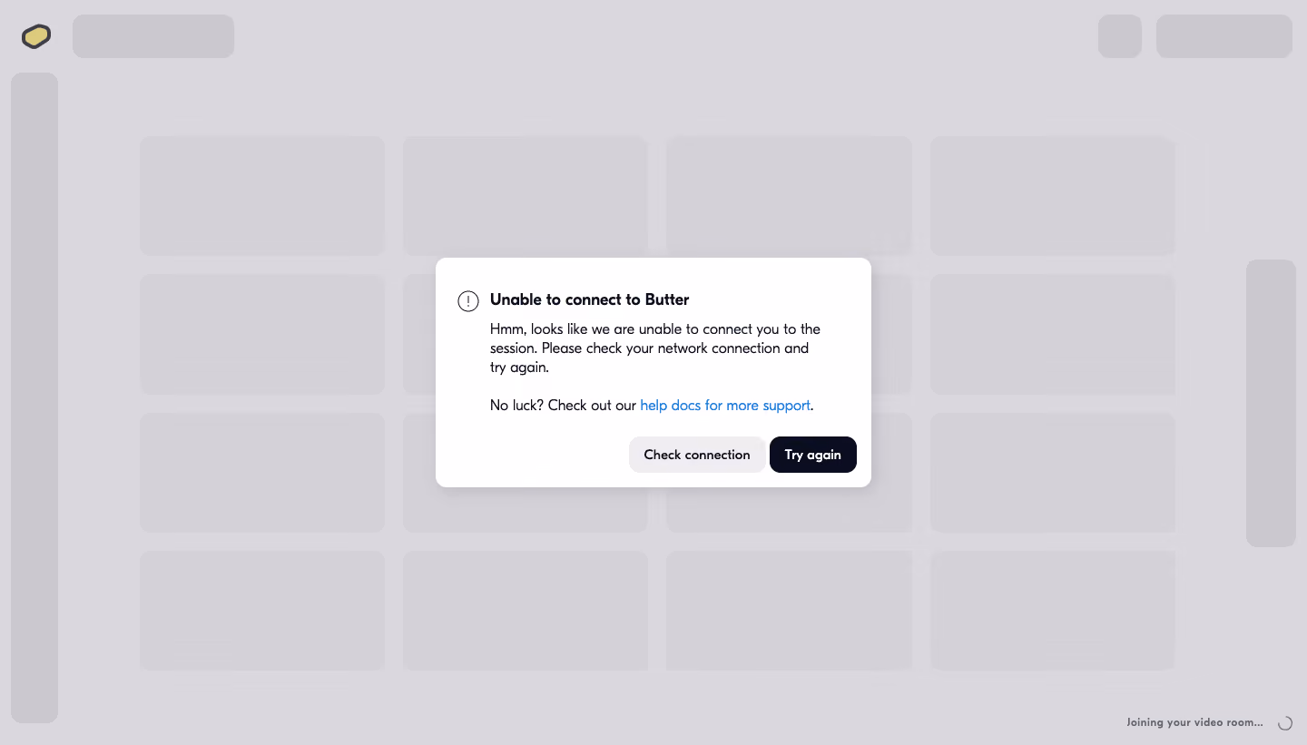 Butter Error State