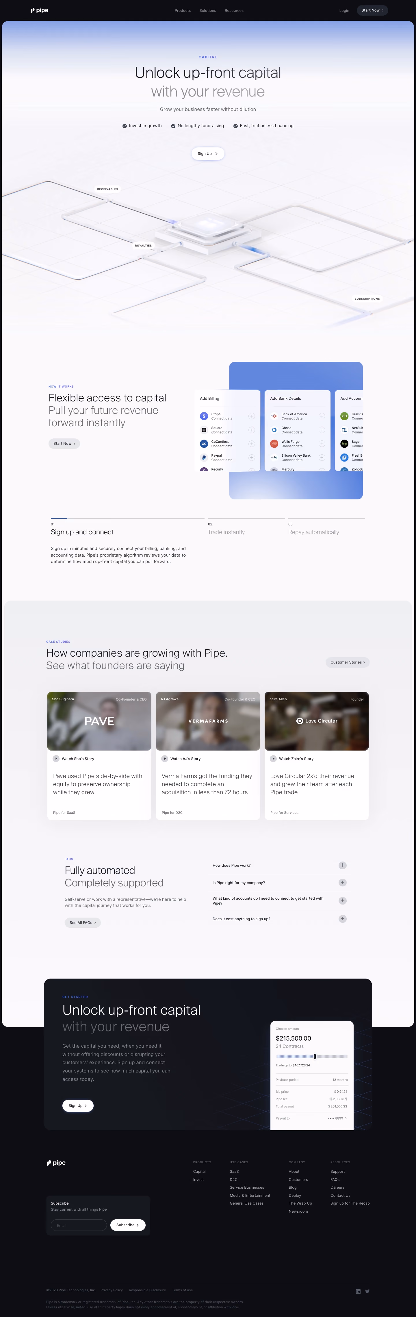 Pipe Solution Page