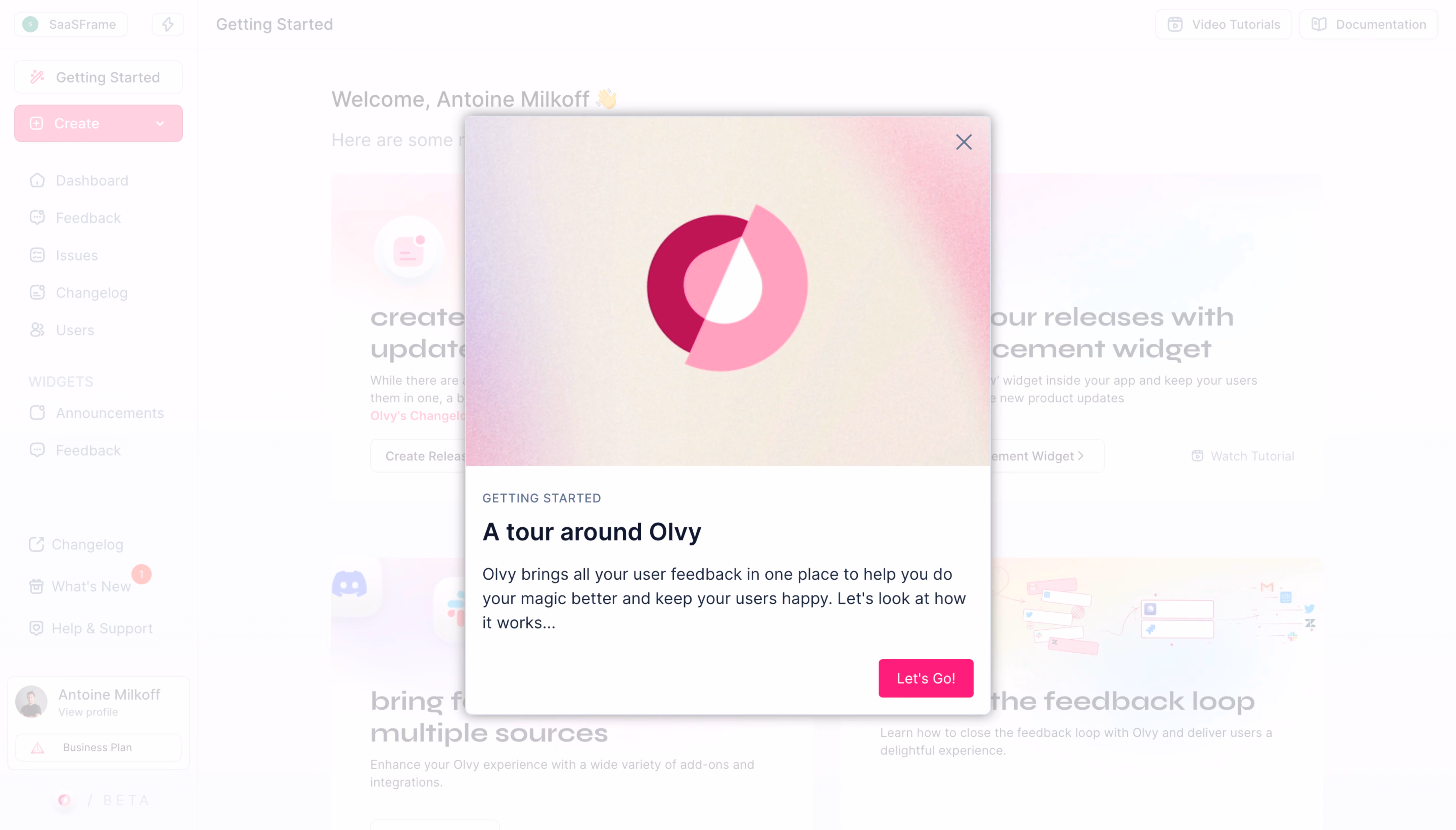 Olvy Product Tour