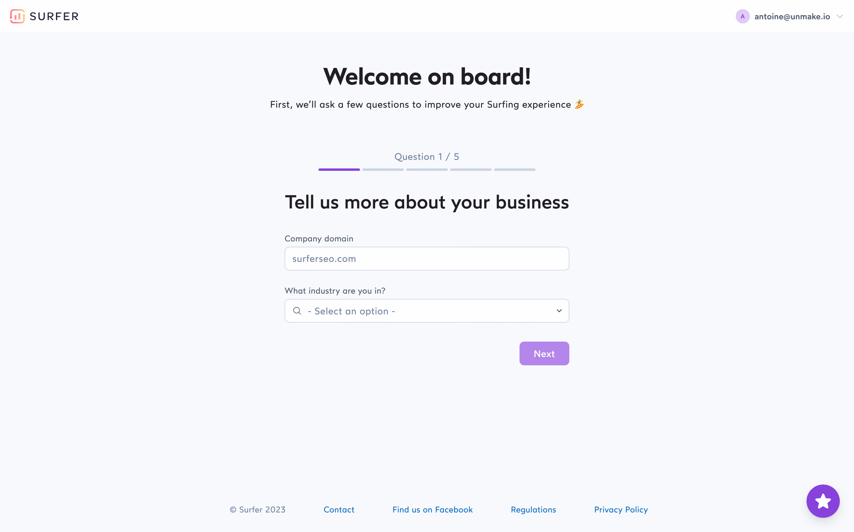 Surfer SEO Account Setup
