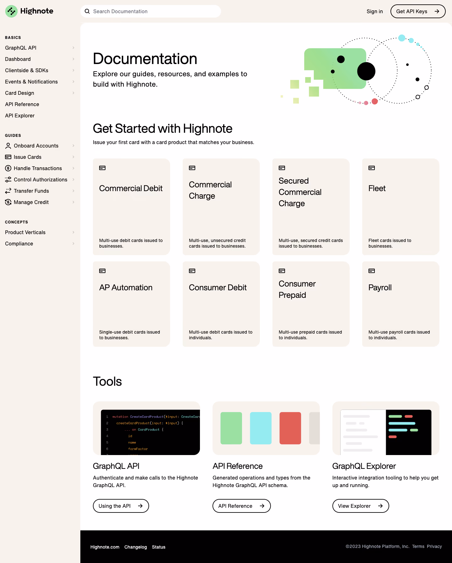 Highnote Documentation