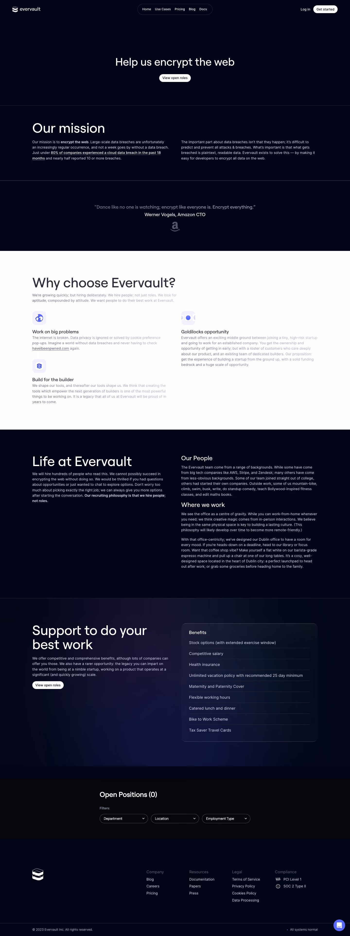 Evervault Careers Page