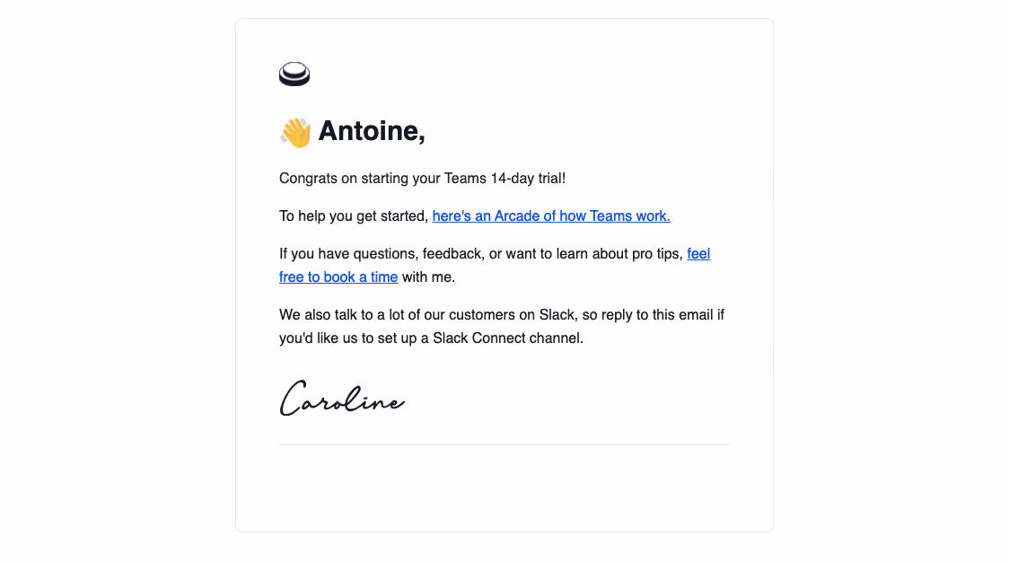 Arcade Free Trial Emails