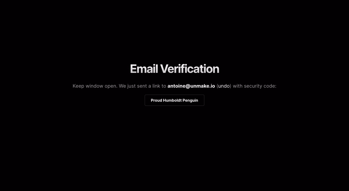 Vercel Email Verification