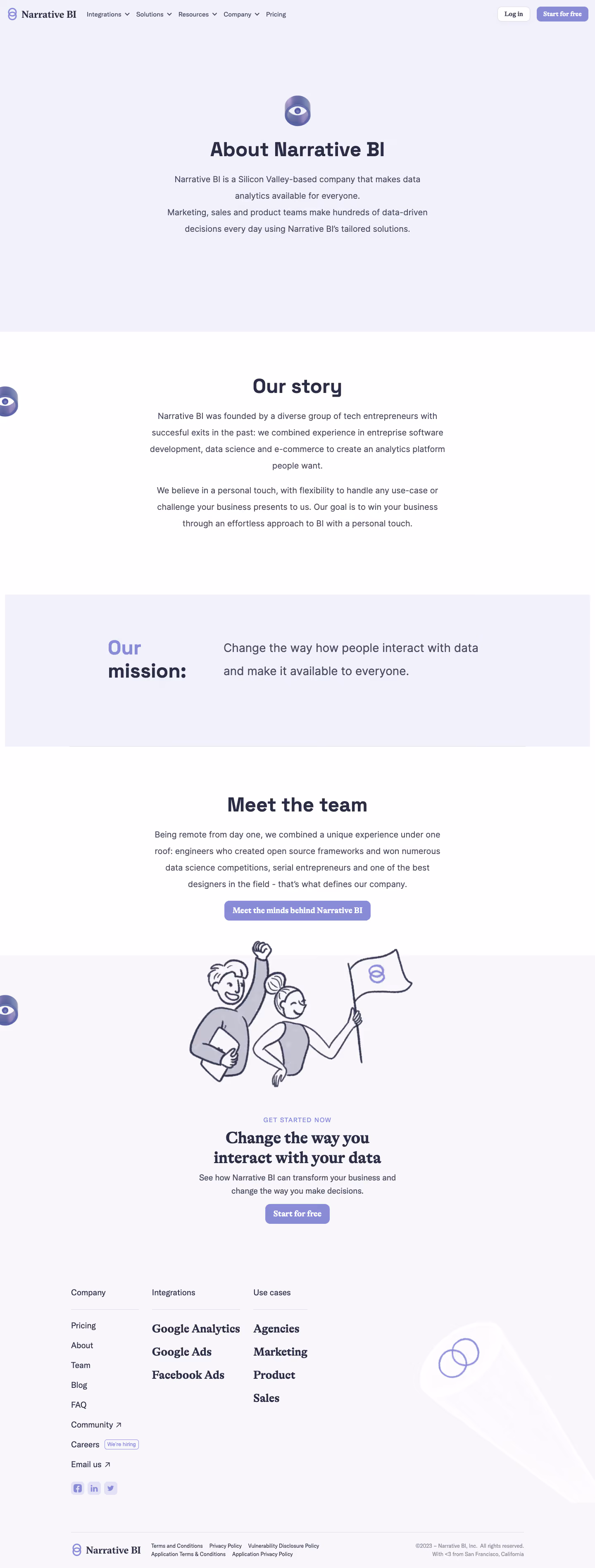 Narrative BI About Page