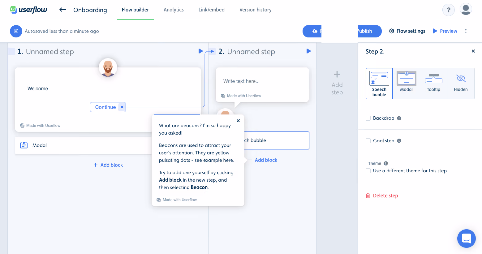 Userflow User Onboarding