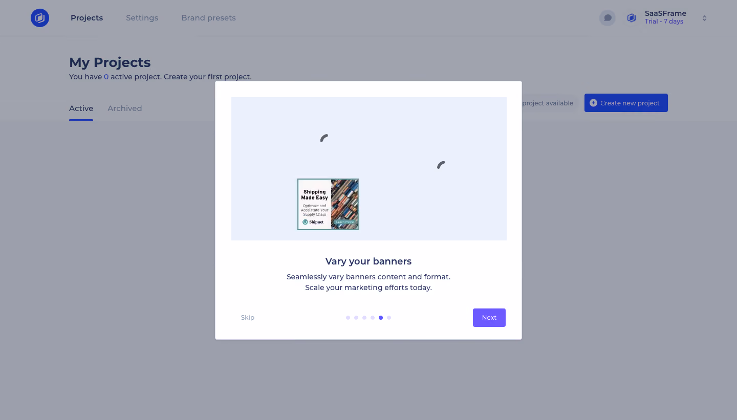 Abyssale User Onboarding