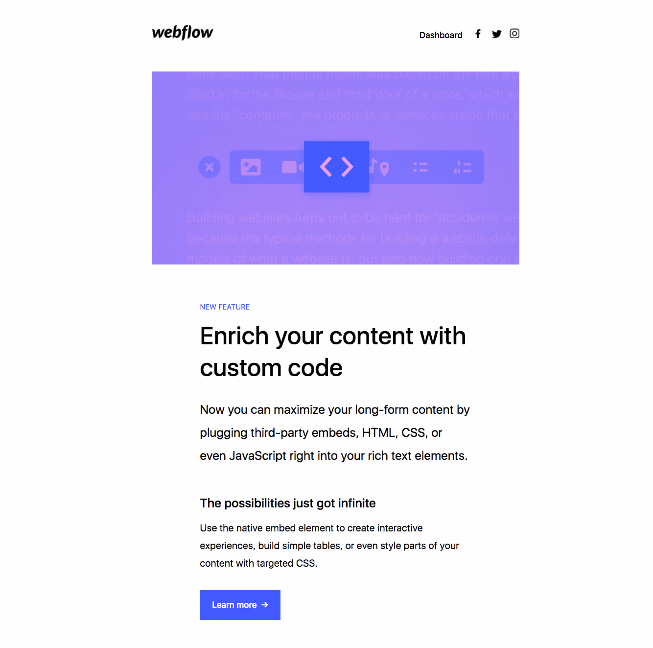 Webflow New Features Emails