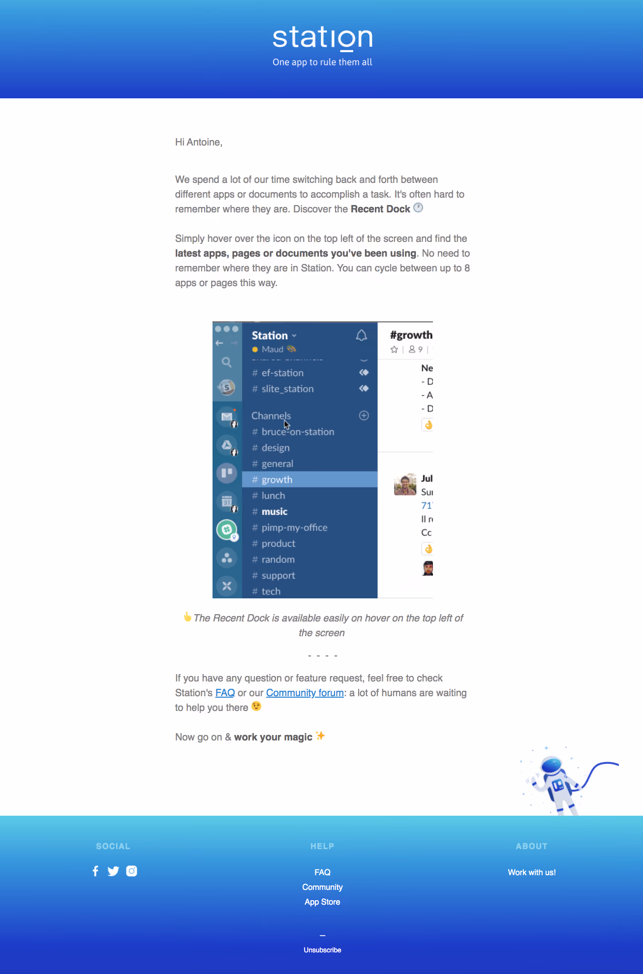 Station Onboarding Emails
