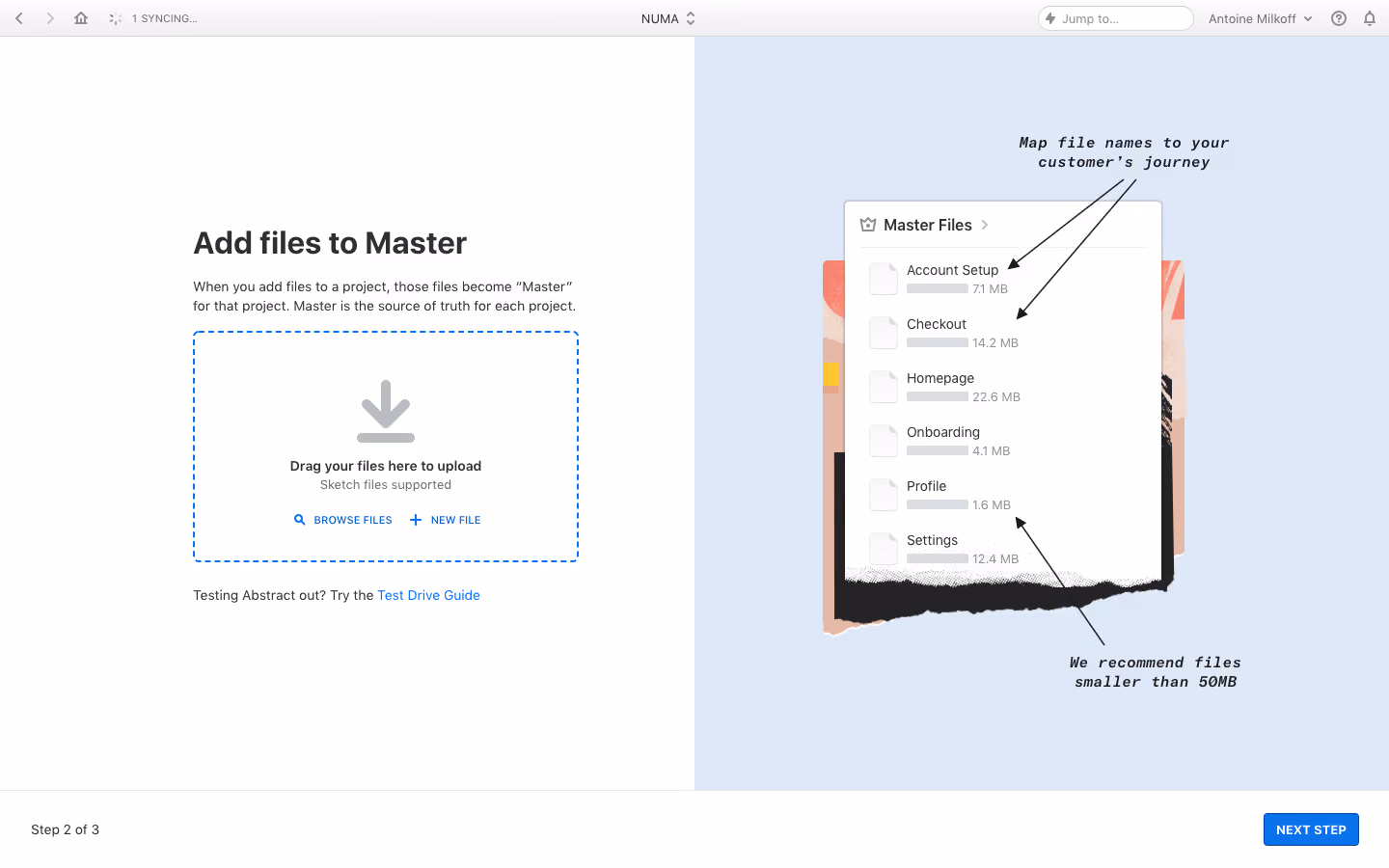Abstract User Onboarding