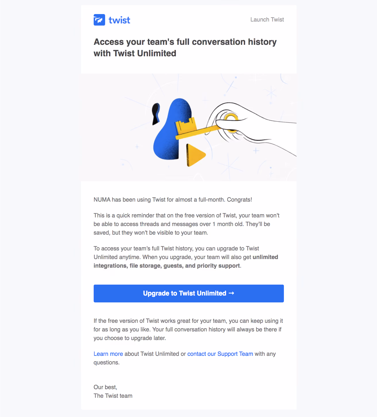 Twist Onboarding Emails